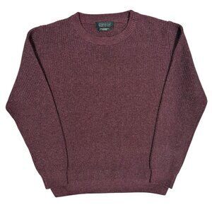 Maglificio Bartolini Rcycled Wool Cashmere Waffleknit Sweater Made in Italy XL